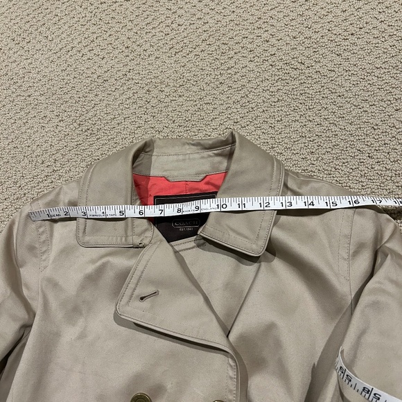 Authentic Coach 100 percent cotton beige trench coat - Picture 15 of 15